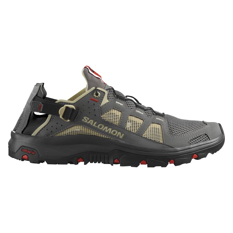 Salomon-Techamphibian-5-Shoe---Men-s-Pewter---Moth---Fiery-Red