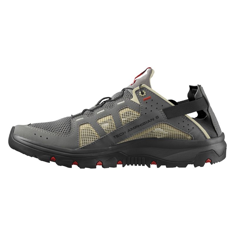 Salomon-Techamphibian-5-Shoe---Men-s-Pewter---Moth---Fiery-Red