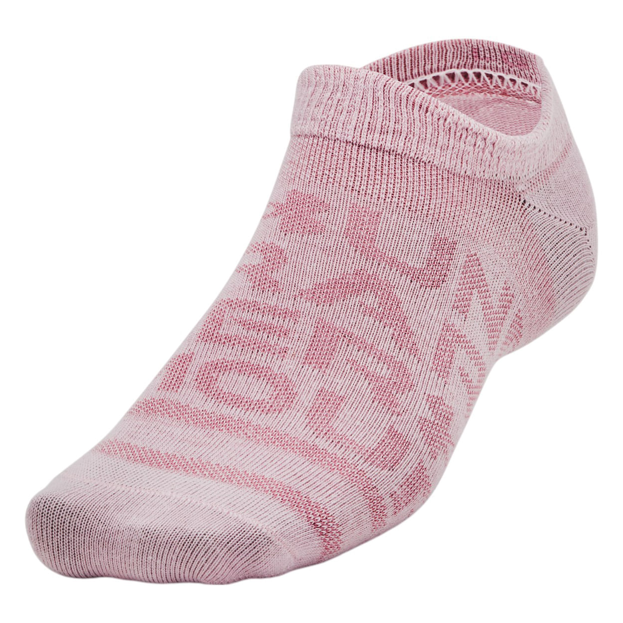 Under Armour No Show Sock- Women's (6 pack) Pink Elixir / Prime Pink / Pink Elixir