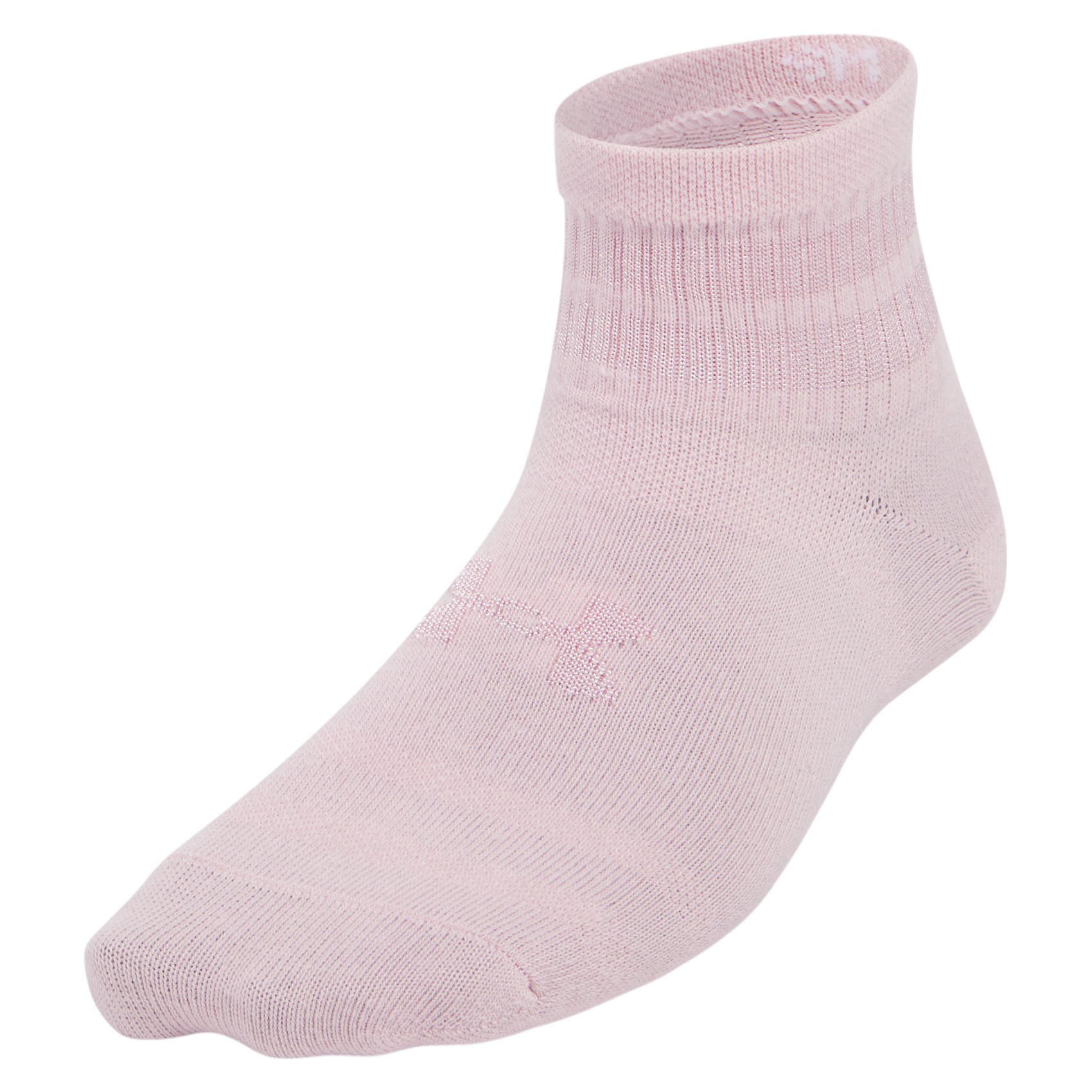 Under Armour Ua Essential Qtr Sock - Youth (6 pack) Prime Pink / Sonic Yellow / Prime Pink