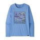 Patagonia Capilene Cool Daily Graphic Long Sleeve T-Shirt - Women's Trailseekers / Abundant Blue X-Dye