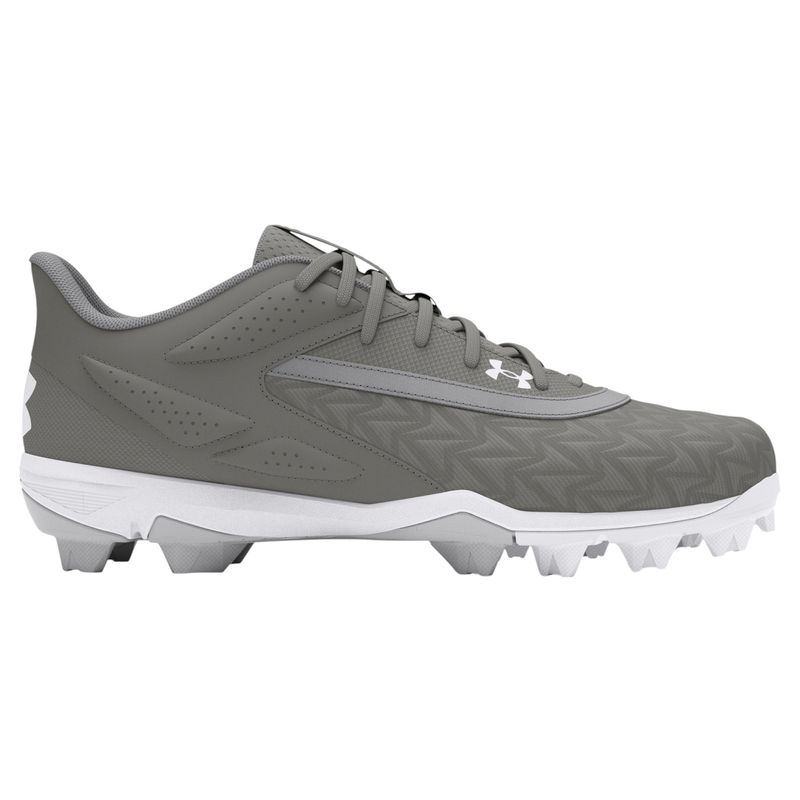 Under Armour UA Leadoff Low RM 3.0 Baseball Cleats - Men's Baseball Gray / Baseball Gray / White