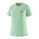 Patagonia Capilene Cool Merino Graphic Shirt - Women's Fitz Roy Strata / Rinsed Green