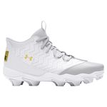 Under Armour UA Harper 9 RM Baseball Cleats - Men's White / White / Metallic Gold