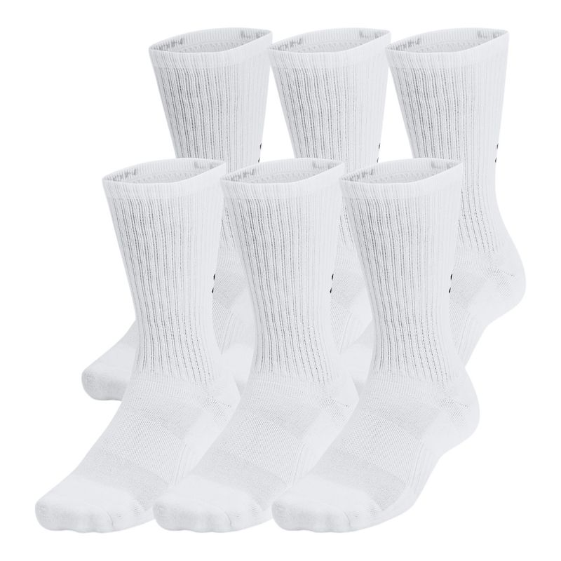 Under-Armour-Socks-Gildan-Cotton-Crew-Train-Sock-6-Pack-White