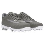 Under Armour UA Leadoff Low RM 3.0 Baseball Cleats - Men's Baseball Gray / Baseball Gray / White