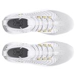 Under Armour UA Harper 9 Pro ST Baseball Cleats - Men's White / White / Metallic Gold