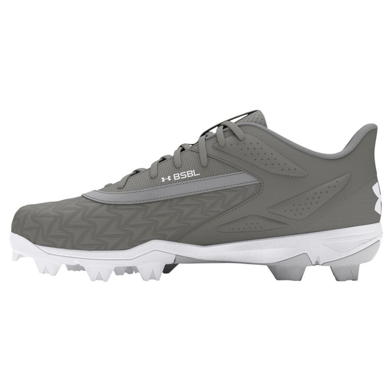 Under Armour UA Leadoff Low RM 3.0 Baseball Cleats - Men's Baseball Gray / Baseball Gray / White