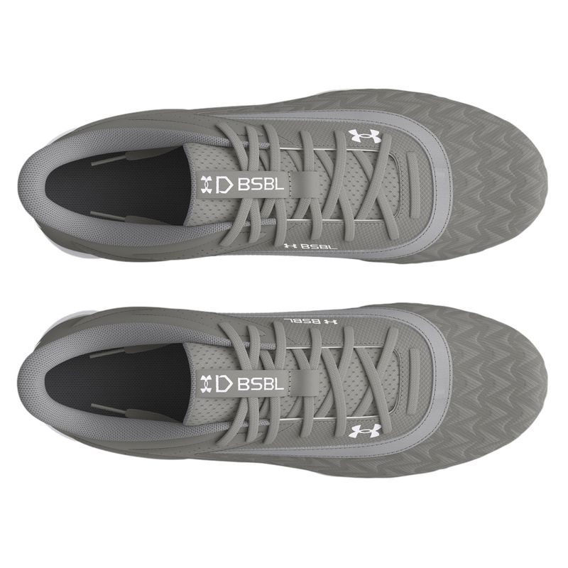 Under Armour UA Leadoff Low RM 3.0 Baseball Cleats - Men's Baseball Gray / Baseball Gray / White