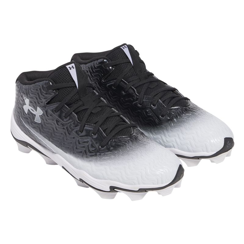 Under Armour UA Spotlight Hammer Football Cleats - Men's Black / White / White