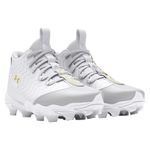 Under Armour UA Harper 9 RM Baseball Cleats - Men's White / White / Metallic Gold