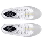 Under Armour UA Harper 9 RM Baseball Cleats - Men's White / White / Metallic Gold