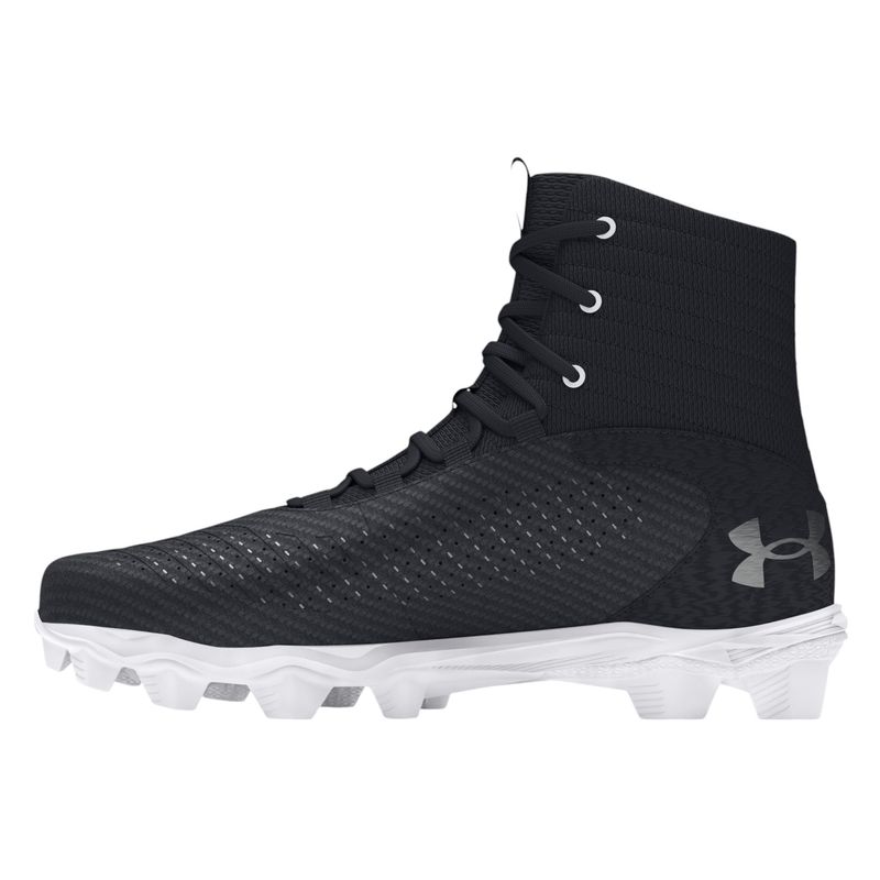 Under Armour Highlight 2 RM Jr Football Cleat - Boys' Black / White / Metallic Gun Metal