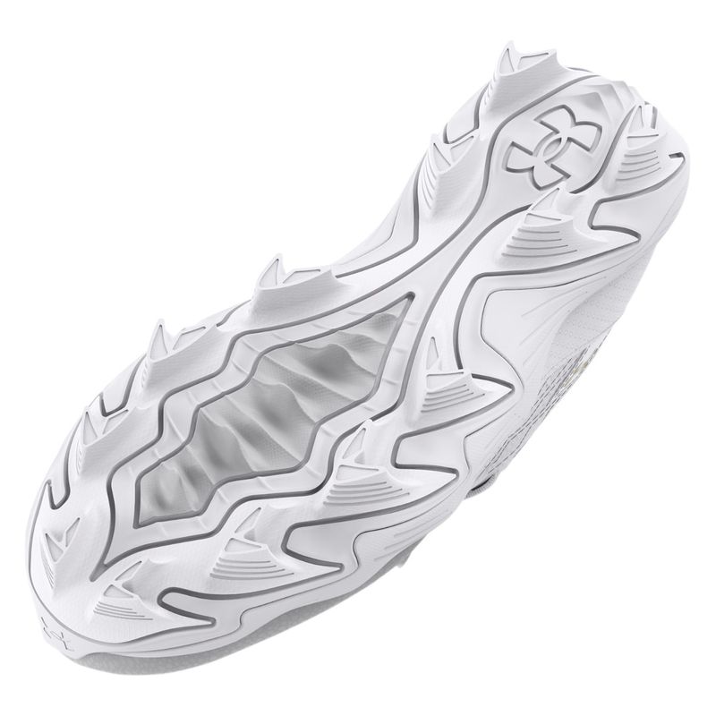 Under Armour Harper 9 RM Jr Baseball Cleat - Boys' White / White / Metallic Gold