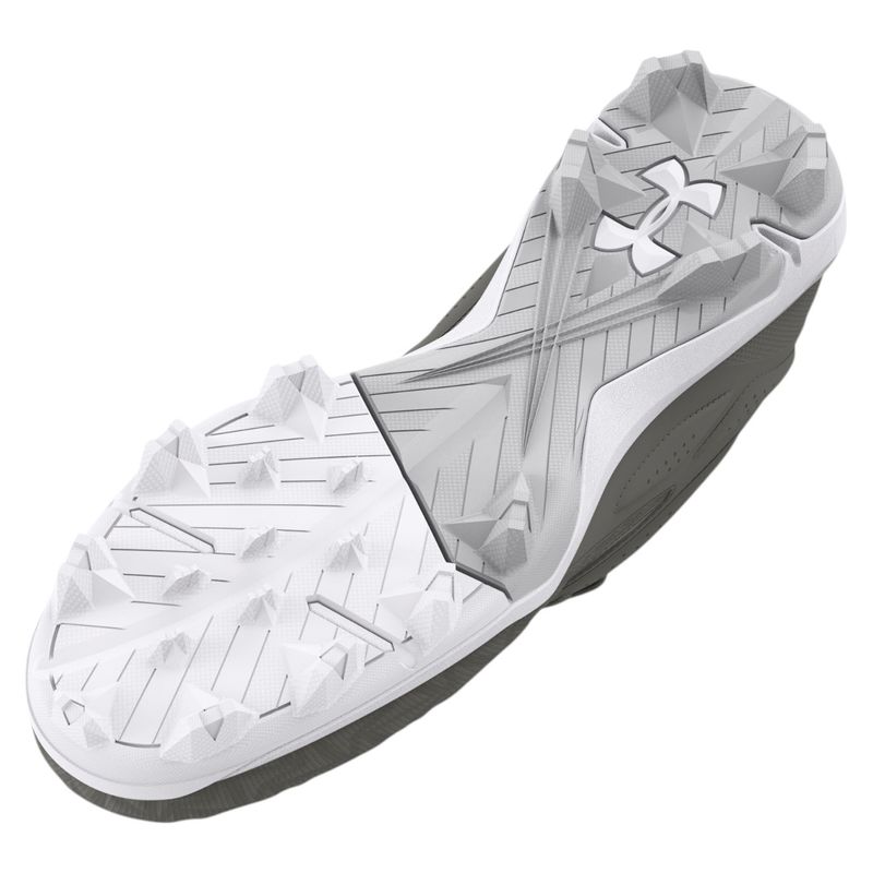 Under Armour UA Leadoff Low RM 3.0 Baseball Cleats - Men's Baseball Gray / Baseball Gray / White