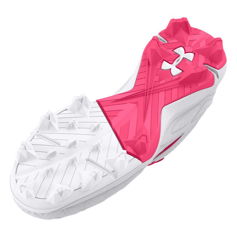 Under Armour Leadoff Low RM 3.0 Jr Baseball Cleat - Boys' Cerise / White / Cerise