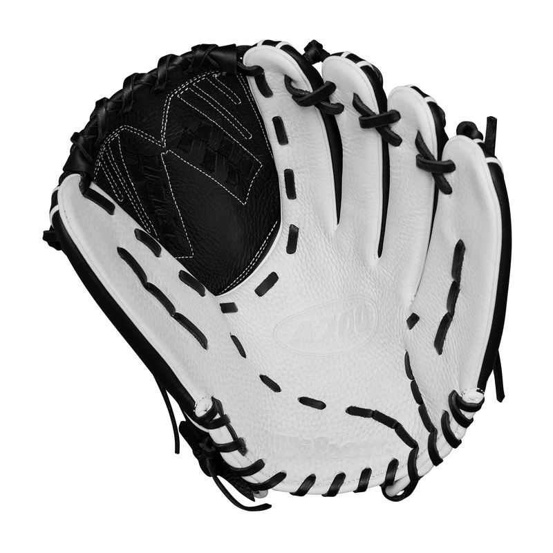 Wilson A700 12.5" Fastpitch Outfield Glove White / Black / Red