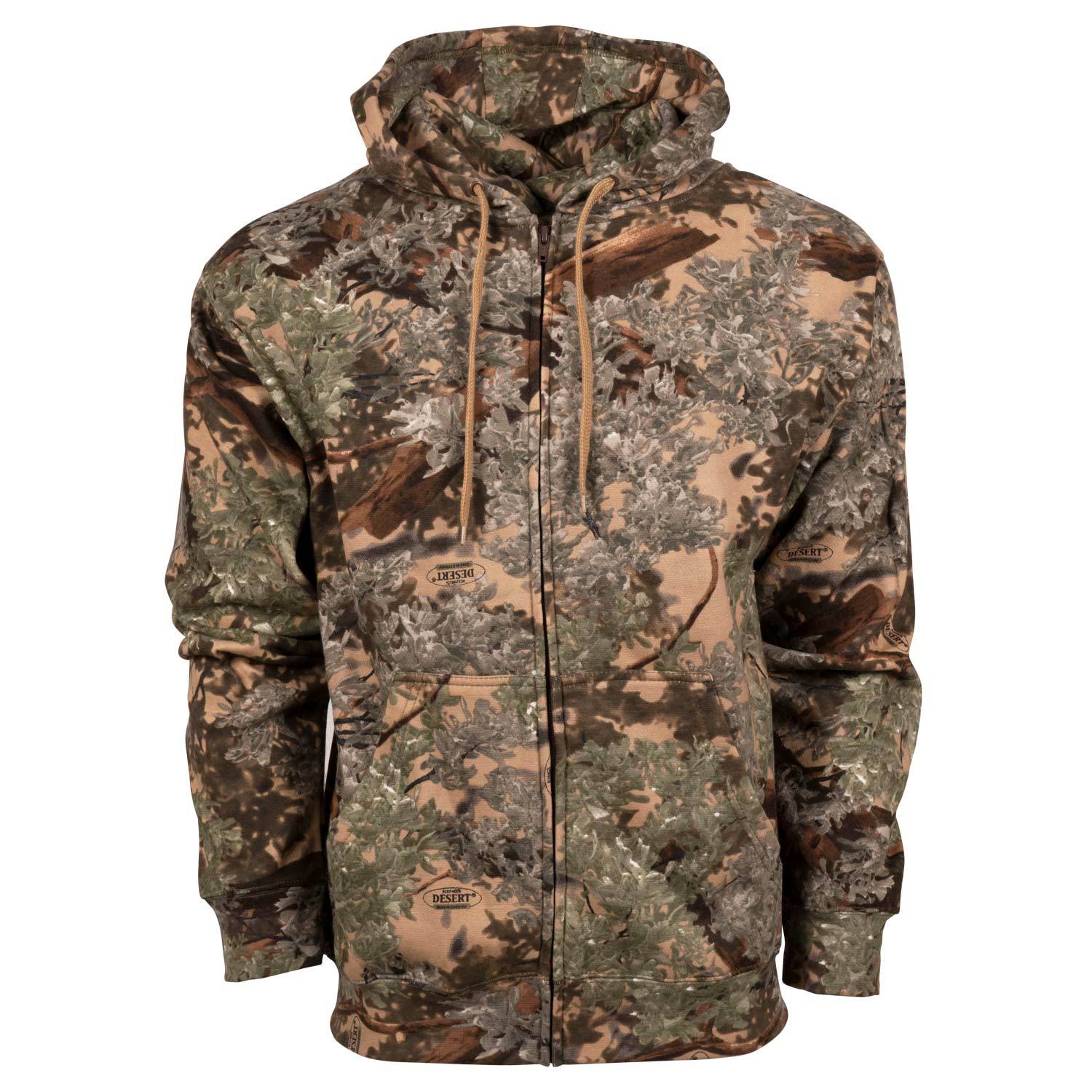 full zip camo hoodie