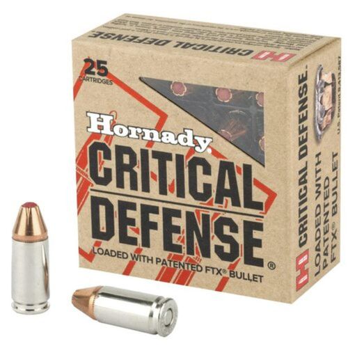 Hornady Critical Defense 45 ACP 180 Grain FTX Ammunition 20 Rounds