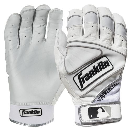 Franklin Sports Adult Powerstrap Chrome Batting Gloves