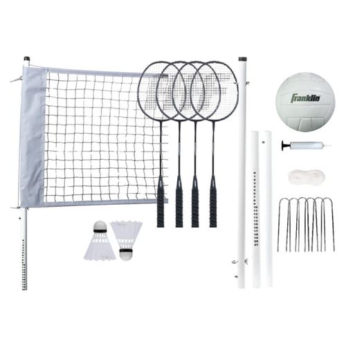 Franklin Sports Volleyball & Badminton Combo Set