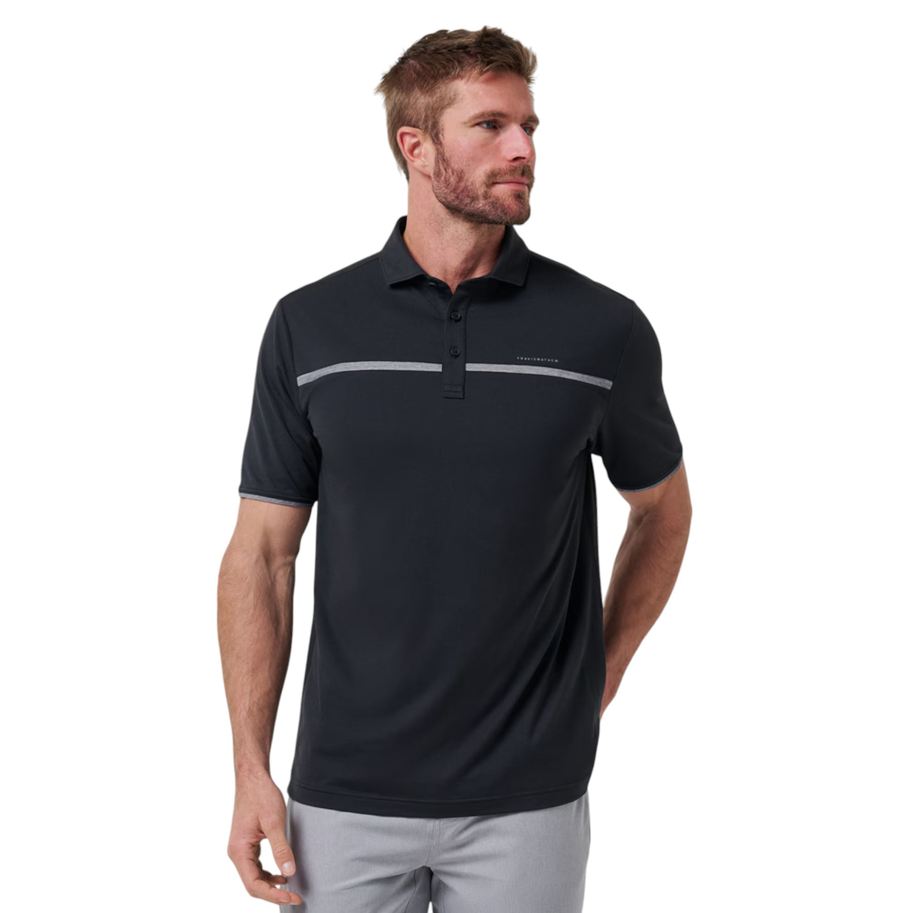 TravisMathew Flight Plan Polo - Men's Black