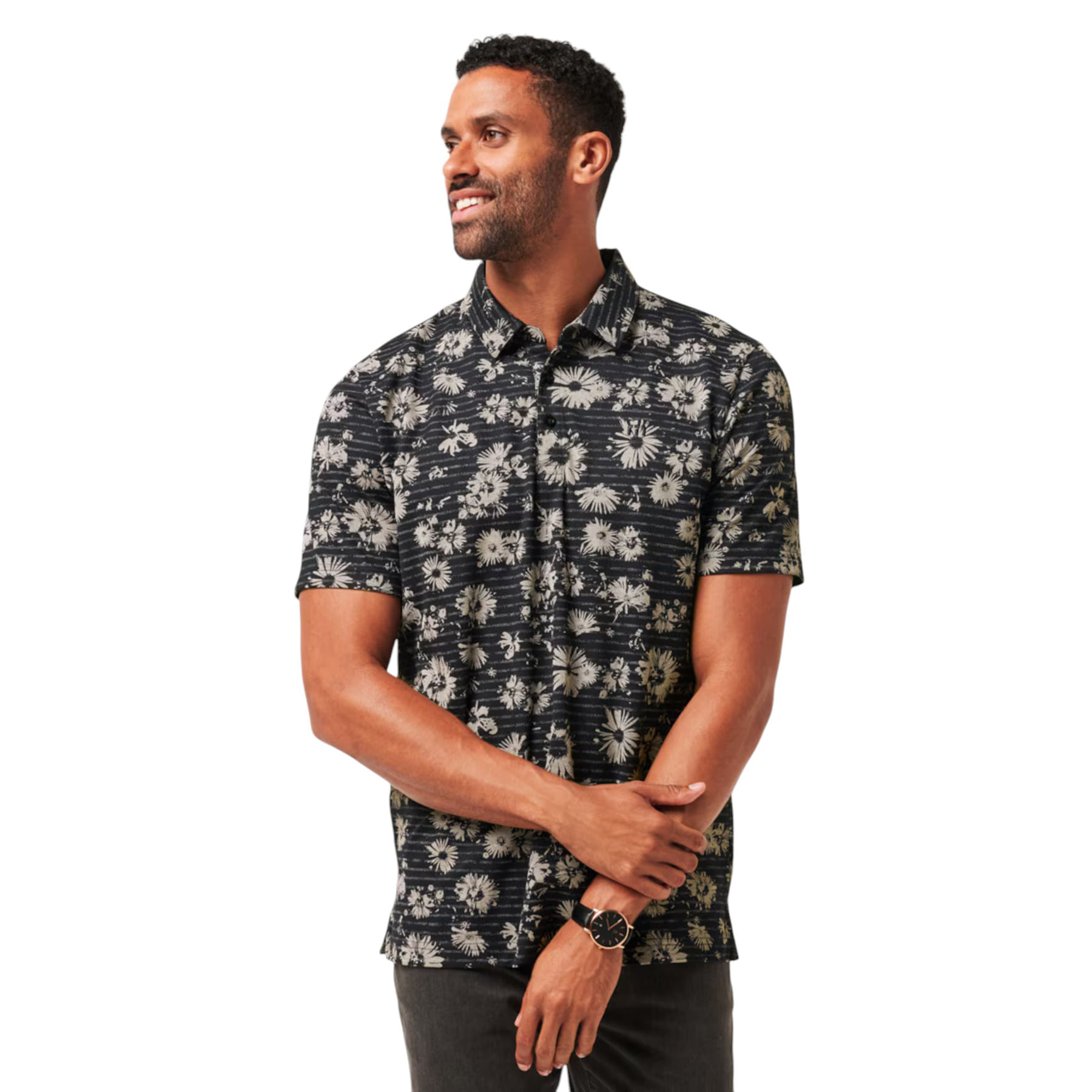 TravisMathew Shaded Grove Polo - Men's Black