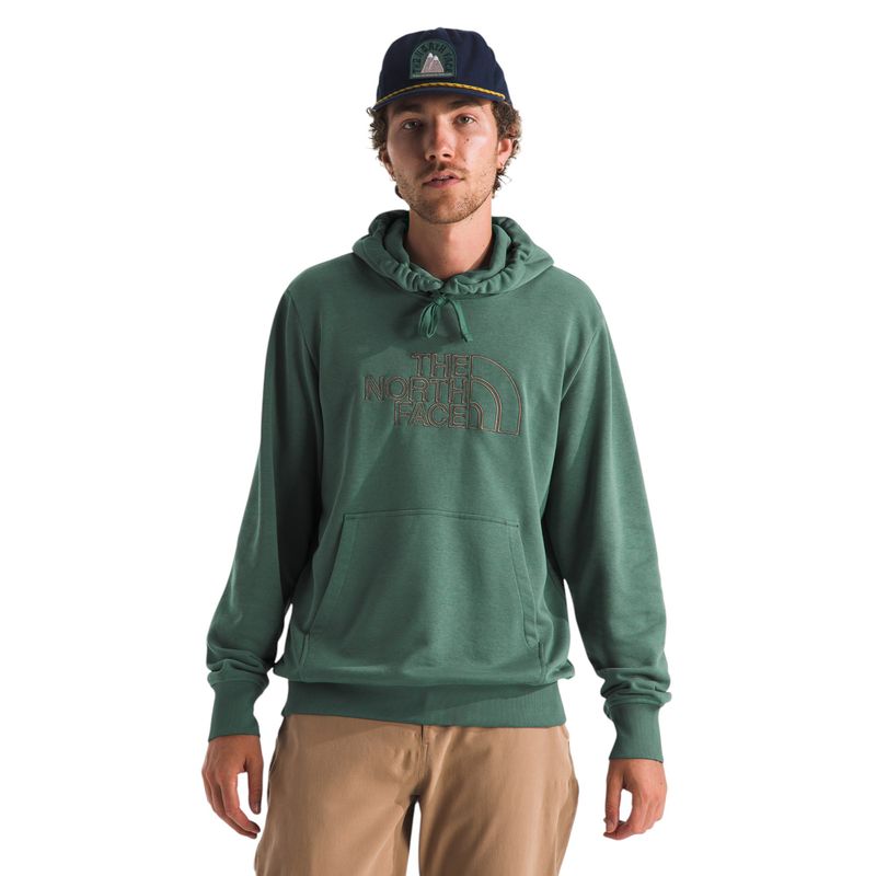 The-North-Face-Drew-Peak-Light-Hoodie---Men-s-Duck-Green---Latte