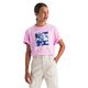 The North Face Box NSE Short Sleeve Tee - Youth Cyber Pink