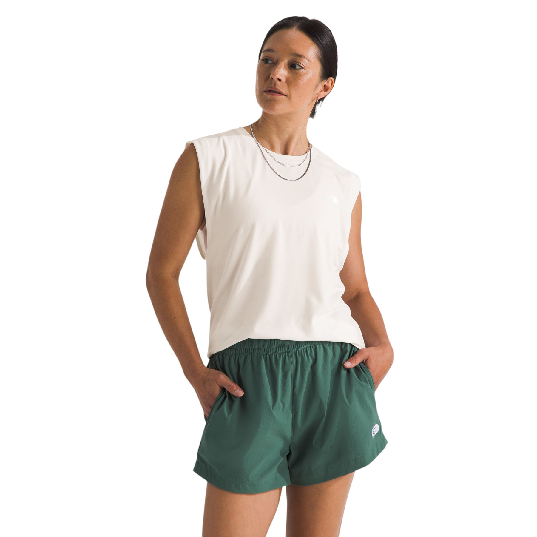 The North Face Adventure Muscle Tank - Women's White Dune