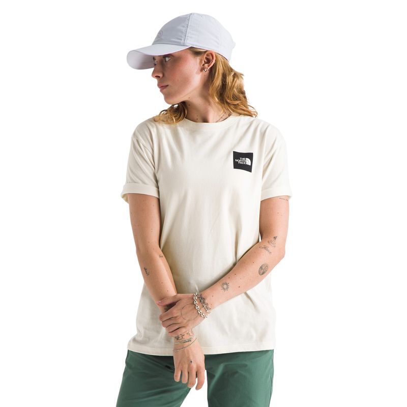 The-North-Face-Core-Box-Half-Dome-Short-Sleeve-Shirt---Women-s-White-Dune
