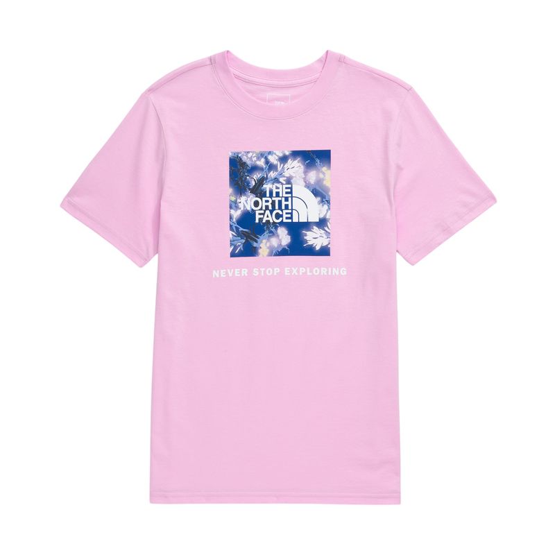 The-North-Face-Box-NSE-Short-Sleeve-Tee---Youth-Cyber-Pink
