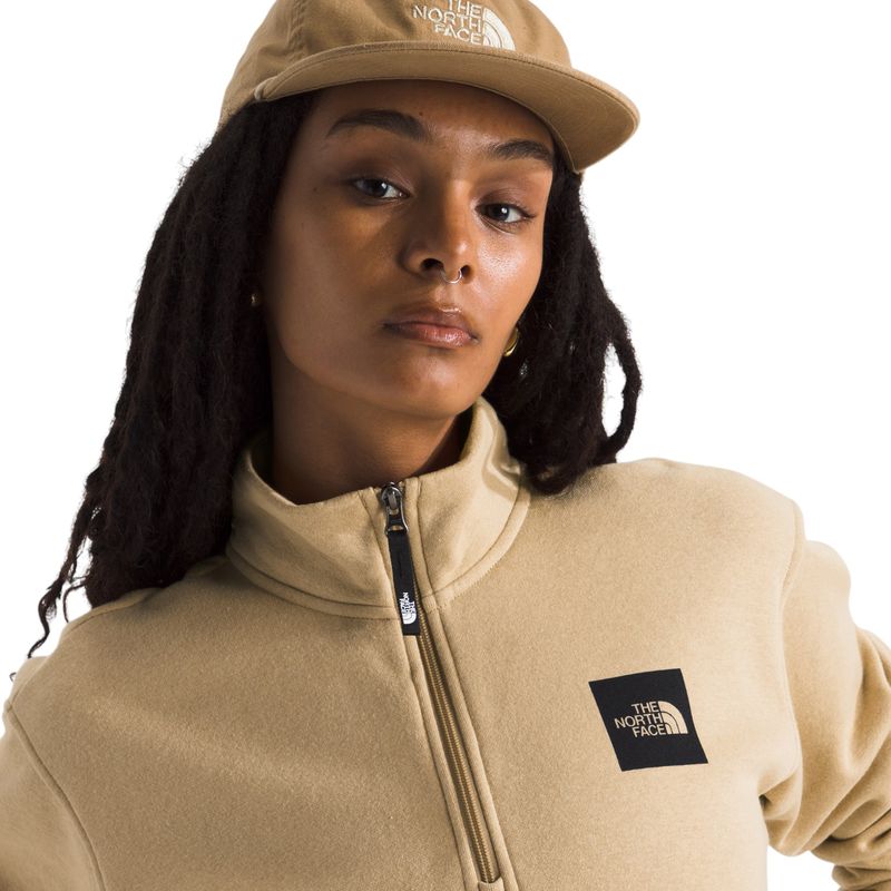 The-North-Face-Box-Half-Dome-1-4-Zip---Women-s-Khaki-Stone