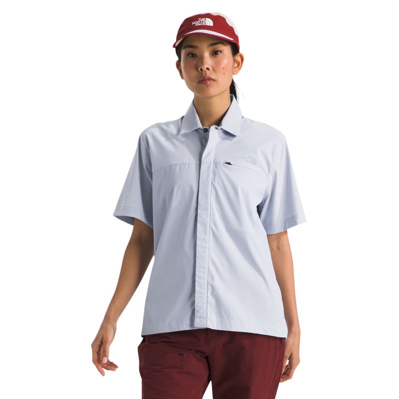 The-North-Face-Lightrand-Short-Sleeve-Shirt---Women-s-Mystic-Haze
