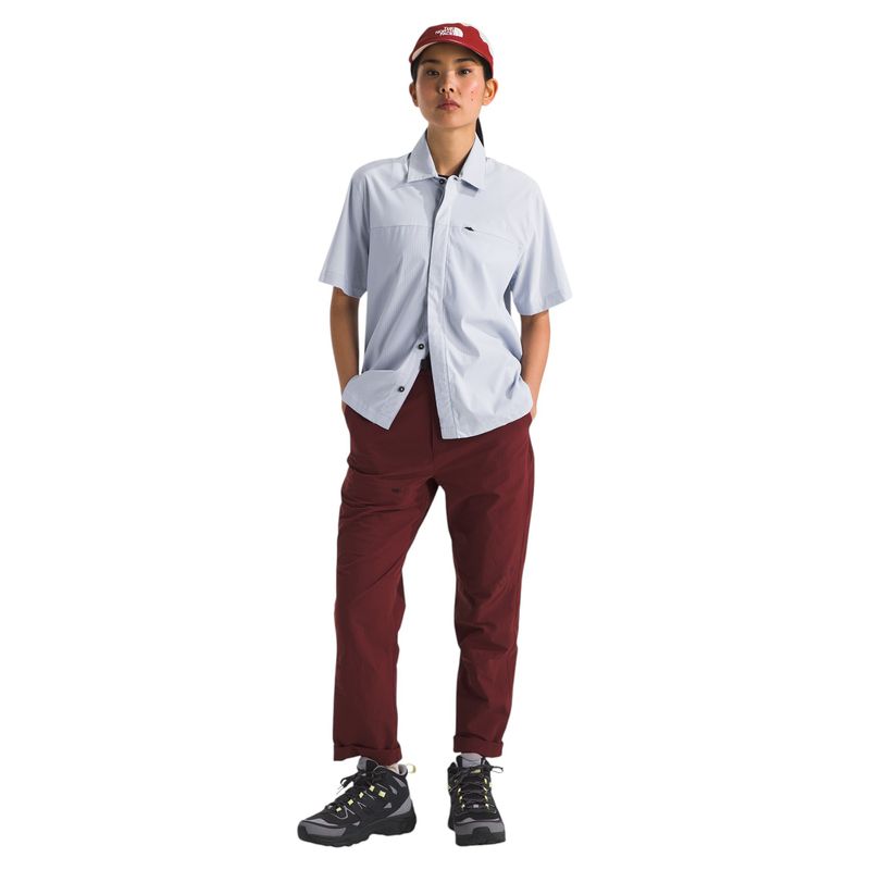 The-North-Face-Lightrand-Short-Sleeve-Shirt---Women-s-Mystic-Haze