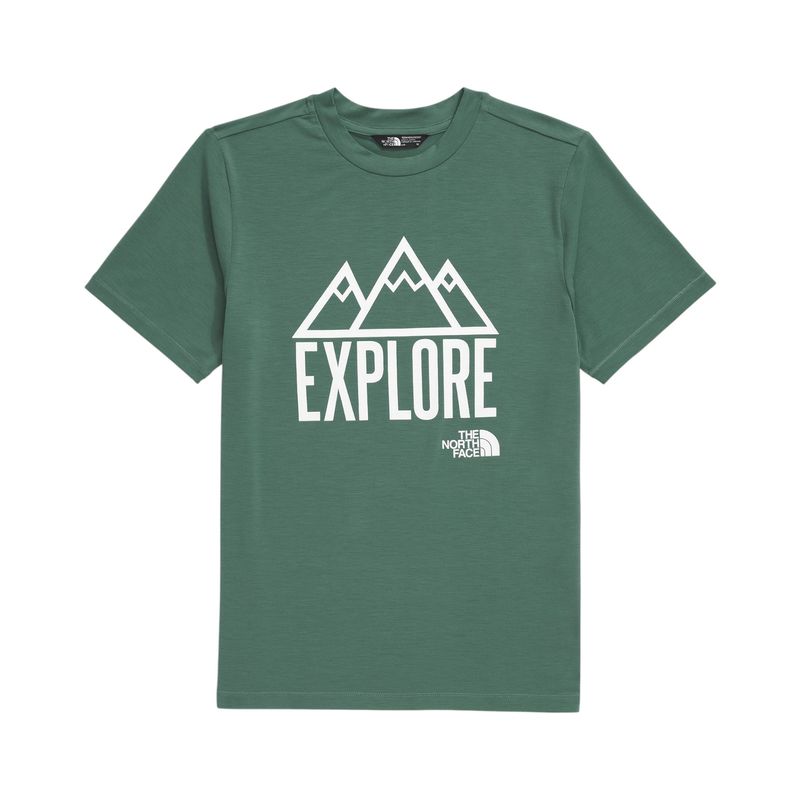 The-North-Face-Adventure-Short-Sleeve-Tee-Graphic---Youth-Duck-Green