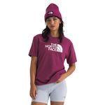 The-North-Face-Core-Half-Dome-Short-Sleeve-Shirt---Women-s-Cyber-Berry---TNF-White