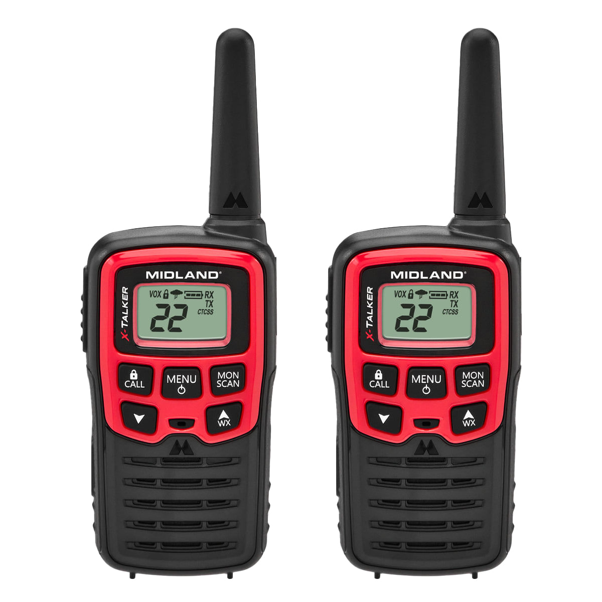 X-Talker T31 GMRS Handheld Radio Black / Red