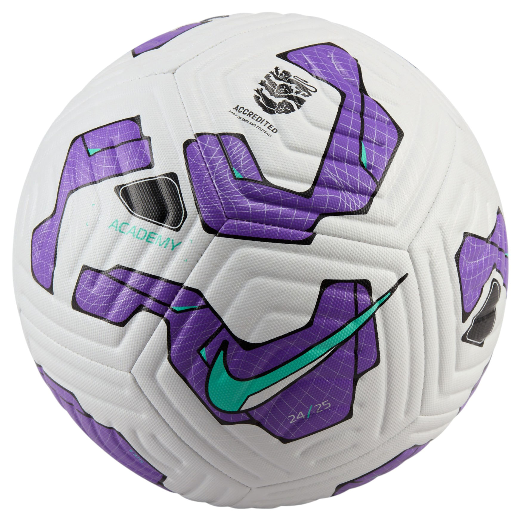 Nike FA England Accredited Academy Soccer Ball White / Wild Berry / Teal