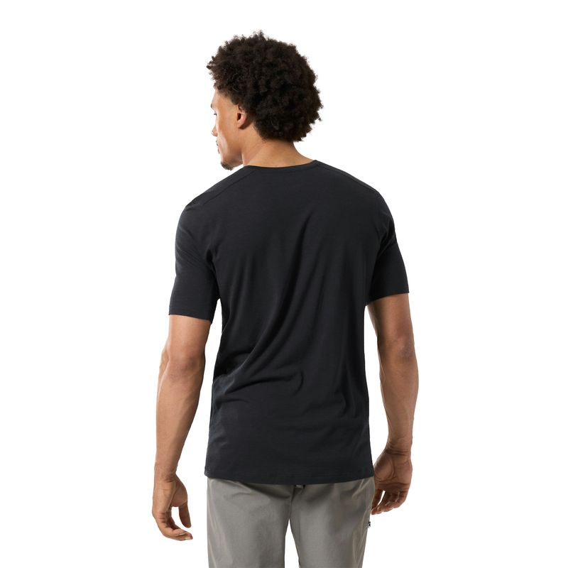 Arc-teryx-Ionia-Merino-Wool-Arc-Word-Logo-Short-Sleeve-Shirt-Black