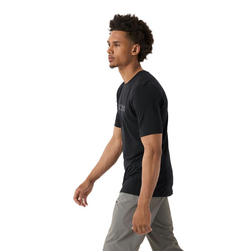 Arc-teryx-Ionia-Merino-Wool-Arc-Word-Logo-Short-Sleeve-Shirt-Black