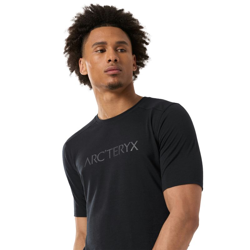 Arc-teryx-Ionia-Merino-Wool-Arc-Word-Logo-Short-Sleeve-Shirt-Black