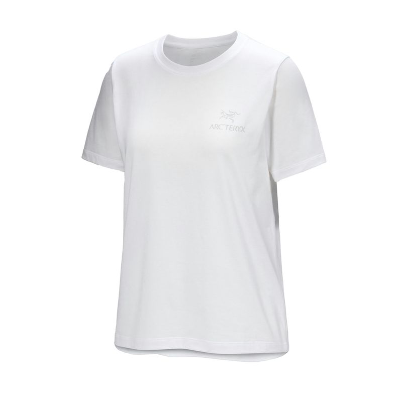 Arc'teryx Kragg SL Cotton Emblem Short Sleeve Crew - Women's White Light