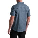KUHL-Breeze-Short-Sleeve-Shirt---Men-s-Blue-Gravel