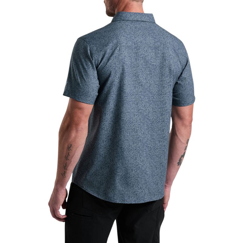 KUHL-Breeze-Short-Sleeve-Shirt---Men-s-Blue-Gravel