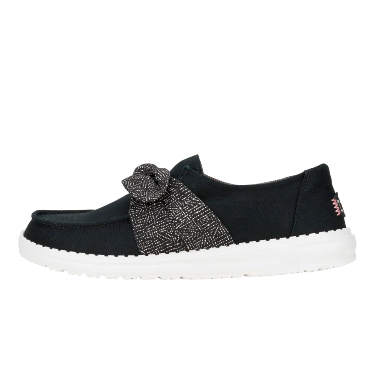 Hey Dude Wendy Bow Essentials Shoe - Youth Black