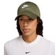 Nike Club Unstructured Futura Wash Cap Medium Olive / White