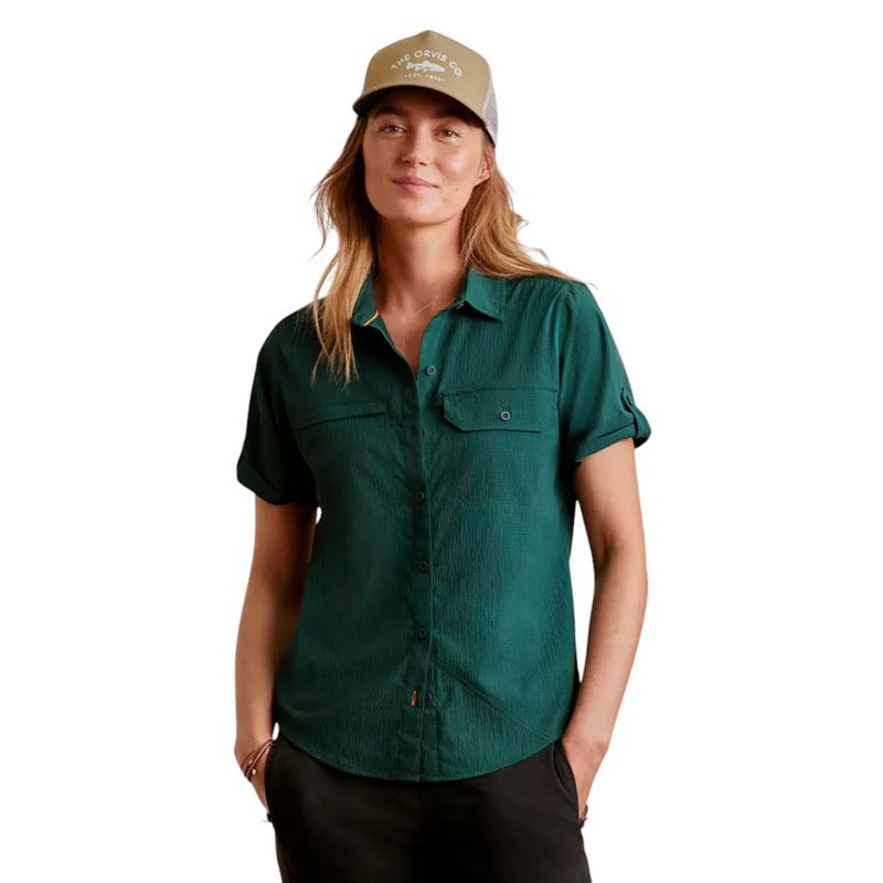 Orvis-Open-Air-Caster-Short-sleeved-Shirt---Women-s-Peack---Cyan