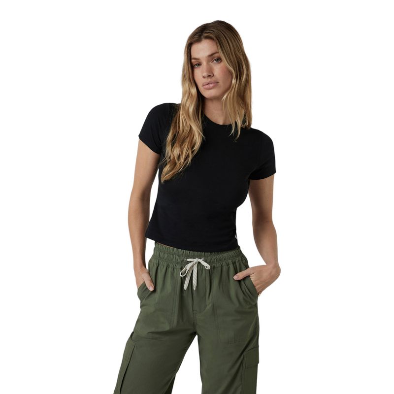 VUORI-WOMENS-S-S-FEATHER-BABY-TEE-Black