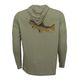 RepYourWater Hungry Brown ECO50 Sun Hoodie - Men's Moss
